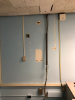 May 22, 2019. The Electrical Shop has removed the door alarm system. We want to routinely work with the door open. This door alarm system sounded after five minutes of detecting that the door was ajar, so it would not permit our work style.