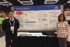 Jacob Condello (CEN BS '17) and Simran Singh present their poster, "Building Tools & Gathering Data", at SIGCSE 2017 in Seattle. The poster describes work stemming from Bina Ramamurthy and Carl Alphonce's 2015 UB Center for Educational Innovation (CEI) seed grant on pedagogical innovation. Photo credit: Carl Alphonce