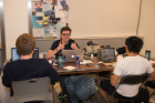 Students at UB Hacking '15, November 14, 2015. Photo credit: Ken Smith