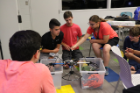 Campers teamed up to work on this year's drone project during classroom sessions.
