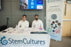 Pictured left to right are Jorge Romero and Marco Pavlin from StemCultures, industry sponsor of the 1st Annual Stem Cells in Regenerative Medicine Symposium.