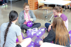 TINKER, an engineering camp for high school girls, kicked off with a team building exercise. The camp was hosted by the School of Engineering and Applied Sciences on Aug. 7-11, 2017.