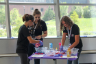 During Cosmetic Chemistry, campers had fun concocting pedicure bath bombs while learning about the chemistry behind the recipe.
