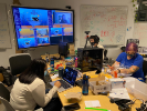 Command Center: Live streaming on Twitch was managed out of Davis 106 by the UB Hacking team for the duration of the event.