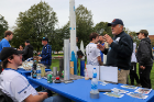 The tailgate also served as an opportunity for current students to connect with SEAS alumni.