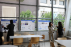 poster session in davis hall. 