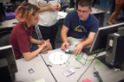 The activities included learning how sensors and other electrical engineering components work.