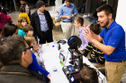 Dave Evans explains the workings of a 3-D printer.