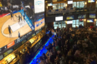 Fans catch the action on the big screen at 716. Photo: @Theatrechick73