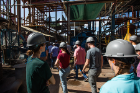 The students took a day trip to the El Viejo sugar mill in Guanacaste Province, which is the largest sugar producer in Costa Rica and also generates 1.5 percent of the nation's electricity.