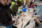 Also on Wednesday, the American Society of Civil Engineers (ASCE) hosted the Newspaper Bridges contest. Photo: Douglas Levere