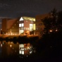 Zoom image: Center for the Arts at night. Photo credit: Ken Smith 