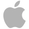 Apple logo. 