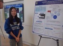 Zoom image: Li Zhang presenting at competition 