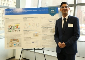 Zoom image: Amit Sangwan presenting at competition 