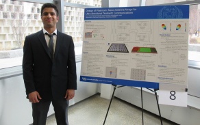 Zoom image: Arjun Singh presenting at competition 