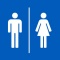 all gender restroom icon. 