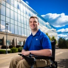 UB staff member wheelchair. 