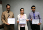 In the 2015 CSEE Graduate Student Poster Competition, Arvin Ebrahimkhanlou received first place, Aikaterini Stefanaki received second place, and Seyedsina Yousefianmoghadam received third place. 