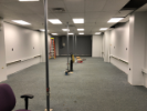 Auguest 14, 2019. Justin McConchie and the Electrical Shop have installed the circuits for the perimeter monitors and the circuits for the laptop charging cart (in the southeast corner).