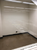 June 5, 2019. Corrigan Moving Systems has moved the Baldy 200C storage closet's metal storage cabinets to temporary storage so the floor will be accessible for its epoxy application.