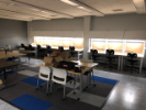November 8, 2019. Millington-Lockwood's finished installation of the Mayline TechWorks lab benches gives the lab an entirely different look and feel. The butcher's block work surfaces and under-cabinet lighting turn the lab into a professional workspace.