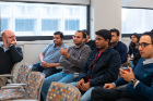 About 30 graduate students participated in the panel discussion with industry professionals.
