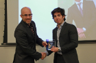 Alberto Padovan, a senior in aerospace engineering, received the Undergraduate Researcher Award.