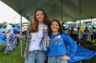 Engineers Alley tailgate attendees showed off their True Blue spirit.