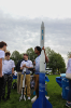 Students for the Exploration and Development of Space (SEDS) showed off the rocket they designed for the Spaceport America Cup competition.