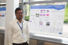 MD Nazmul Hasan and his poster at the Erich Bloch Symposium 2019. 