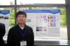 Yixiong Zheng with his poster at poster session. 