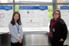 Yingjie Gao and Thaicia Stona at poster session. 