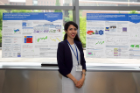 Behnoosh Sattari with her poster at poster session. 