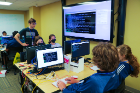 Once they had their computers and network built, the campers learned to defend their network from a simulated cyberattack.