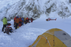 Helicopter rescue off Camp One. Photo: Dave Hahn