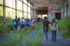 The tour gave students a close-up look at Buffalo’s industrial heyday.