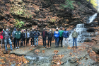 Seventeen students and four alumni enjoyed the hike, autumn scenery — and of course the company!