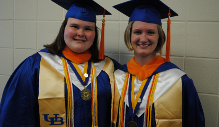 Courtney Kodweis (left) and Elise Martin (right).
