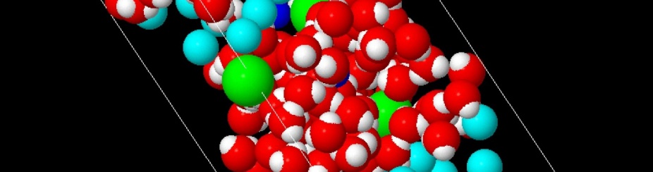 Image of computer generated molecule. 