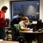 Photo of students working in Ketter 208 (computer lab). 