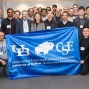 Zoom image: UB CSE NYC Alumni Gathering group photo, SUNY Global Center in Manhattan, NY, May 11, 2017 