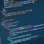 Photo of computer screen filled with code. 