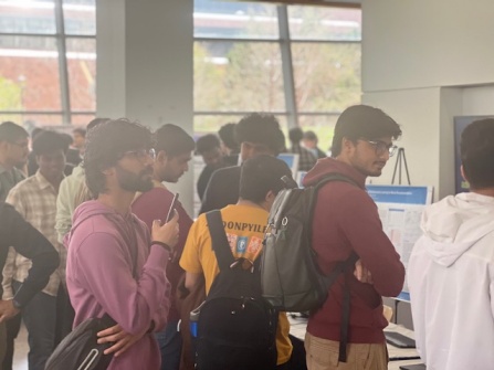 Zoom image: Students attend CSE Demo Day.
