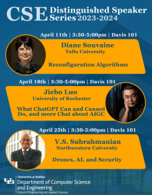 CSE Distinguished Speaker Series Poster, 2023-2024. 