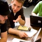 Students work on a project in Mike Buckley's CSE 453: Hardware/Software Integrated Design course, 2009. 
