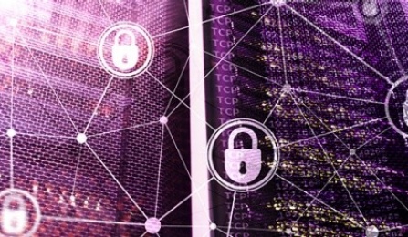 Abstract cybersecurity representation.