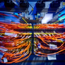 Lab group with chip.