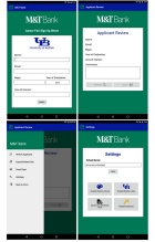 Zoom image: A preview of the M&amp;T Android application. 