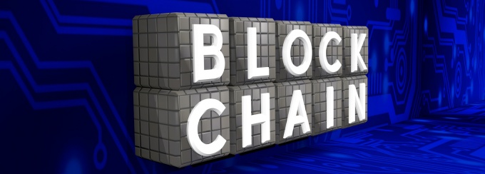 block chain conceptualization. 